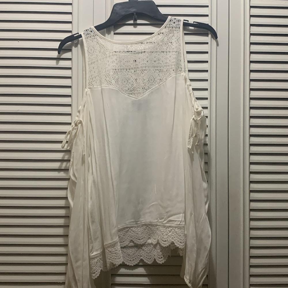 Express Off White Blouse - image 3